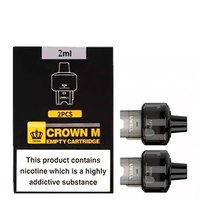 2x Crown M Pods Uwell Crown M Kit 35W 1000mAh 2ML Pod Mod with Twin Coils