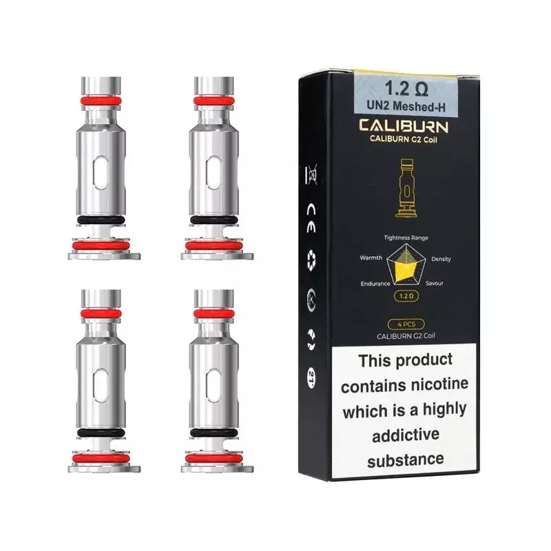 4x Caliburn G 1.20ohm Coils Uwell Caliburn GZ2 Pod System Kit 850mAh - 2ml Pod