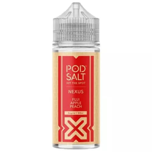 Apple Peach 100ml Pod Salt Nexus 0mg E Liquid - 70VG/30PG Cloud Chaser