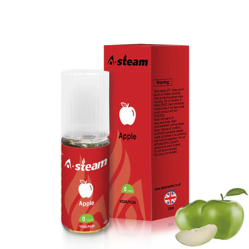 Apple A-Steam 10ml Premium Vape Juice Variety Pack (10x)