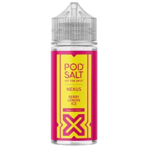 Berry Lemon Ice 100ml Pod Salt Nexus 0mg E Liquid - 70VG/30PG Cloud Chaser