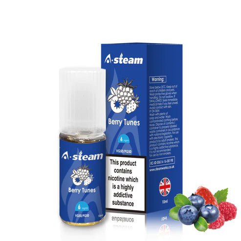 Berry Tunes A-Steam 10ml Premium Vape Juice Variety Pack (10x)