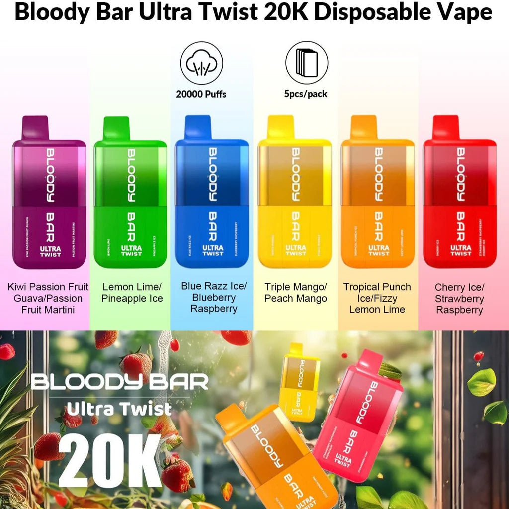 Bloody Bar Ultra Twist 20000 Puffs Disposable Vape