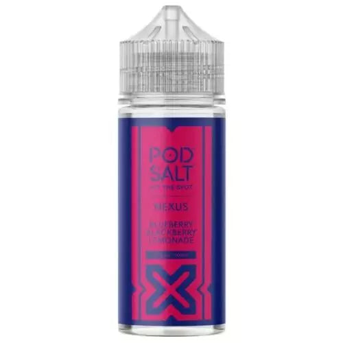 Blue Blackberry Lemonade 100ml Pod Salt Nexus 0mg E Liquid - 70VG/30PG Cloud Chaser