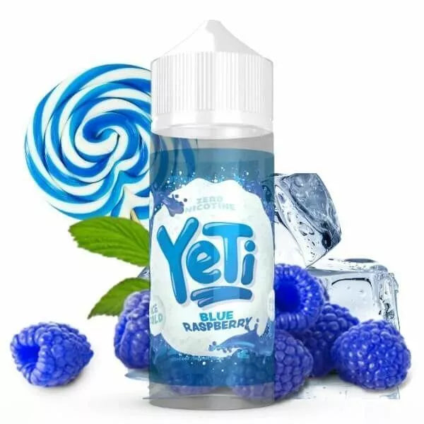 Blue Raspberry YETI 100ML E-Liquid - Fruity Ice Cold Series 70VG/30PG 0mg/ml