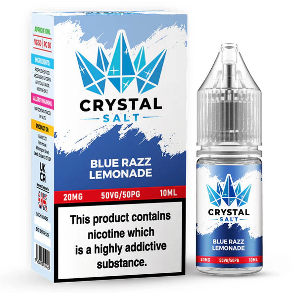 Blue Razz Lemonade Crystal Salt Nic Salt E Liquid - 10ml | 10/20mg | 50/50 VG/PG