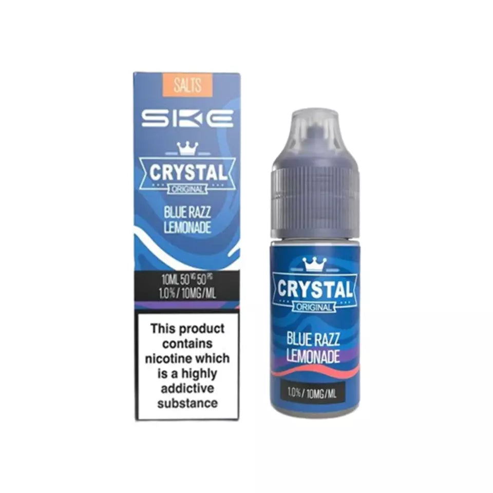 Blue Razz Lemonade SKE Crystal Nic Salt E Liquid 10ml - 10mg/20mg