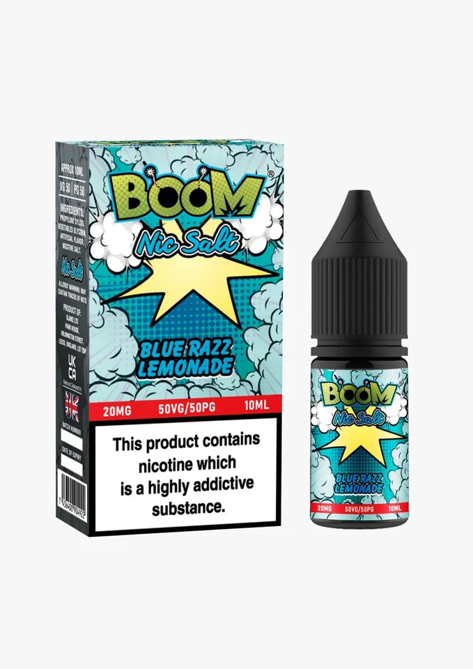 Blue Razz Lemonade Boom Nic Salt E Liquid 10ml | 10mg & 20mg | 50/50 VG/PG