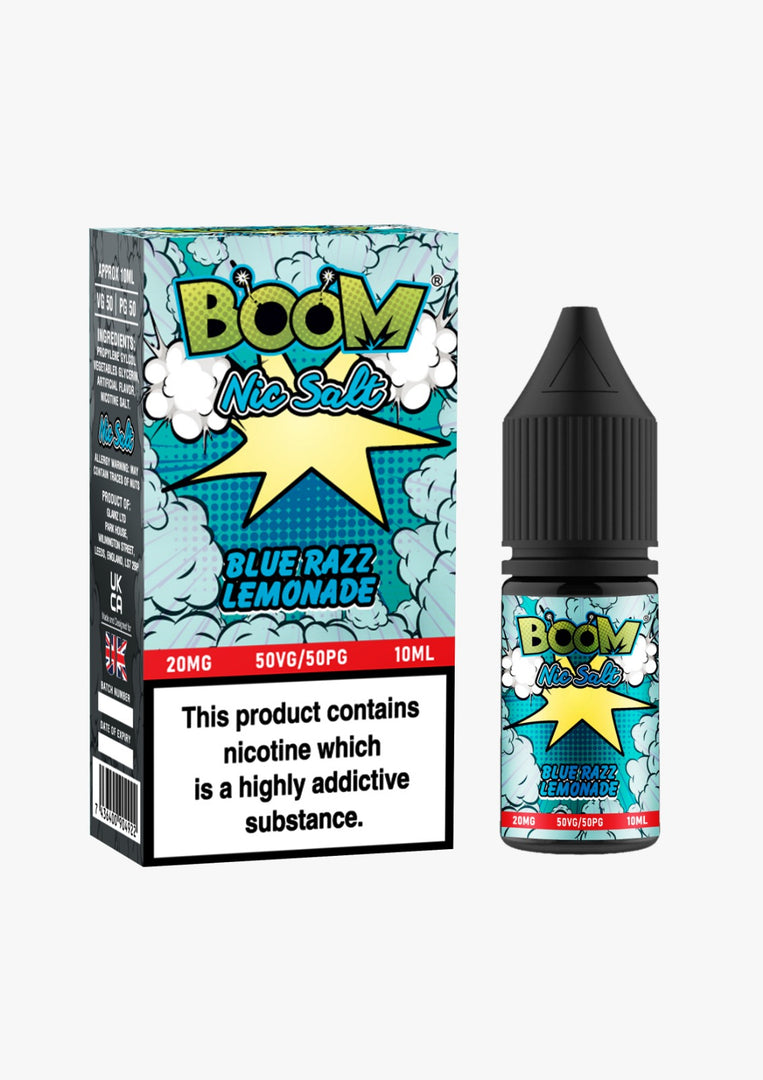 Boom Nic Salt 10ml E Liquid 10mg | 20mg Vape E-Liquid 50/50 VG/PG