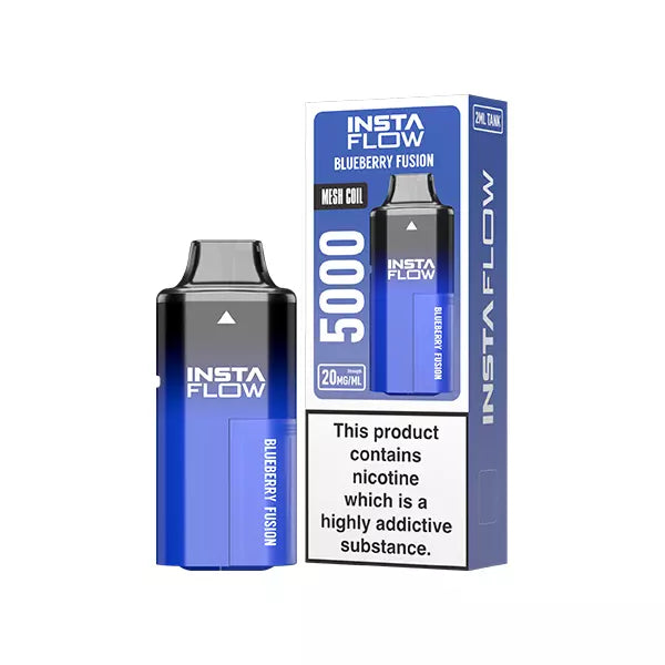 Blueberry Fusion INSTAFLOW 5000 PUFFS Disposable Vape Kit 20mg Nicotine