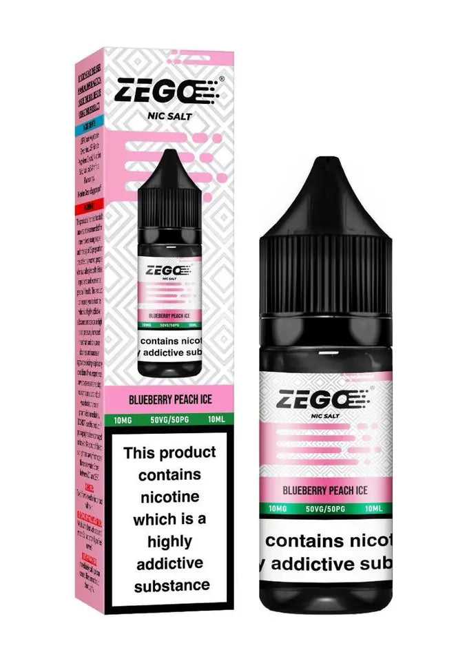 Blueberry Peach Ice Zego Nic Salt 10ml E-Liquid 10mg/20mg