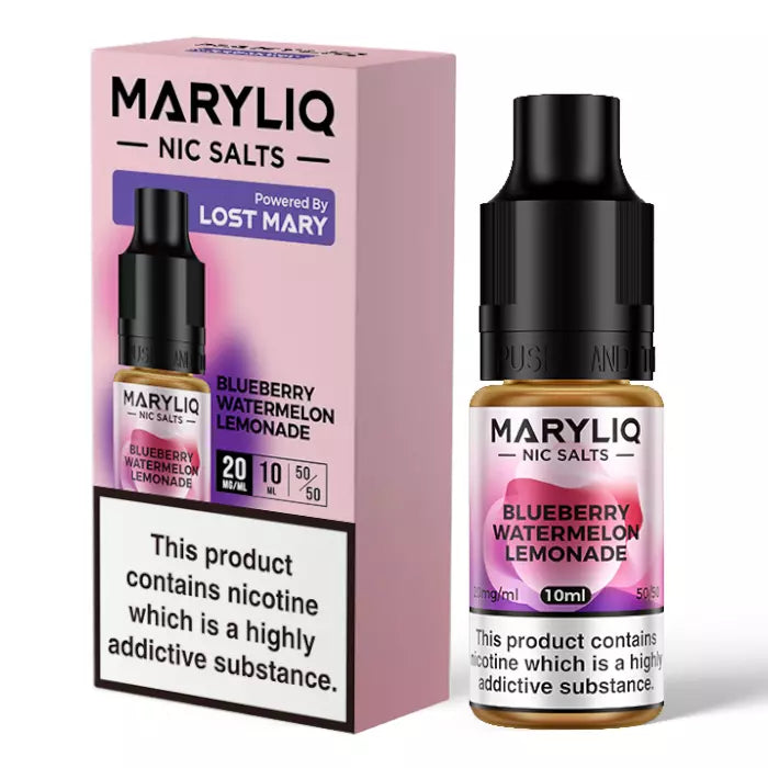 Blueberry Watermelon Lemonade MARY LIQ by Lost Mary E Liquid - Nic Salt Vape Juice 10ml/20mg/ml