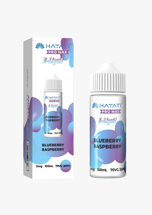 BLUEBERRY RASPBERRY HAYATI PRO MAX E-LIQUID 100ML NO NICOTINE