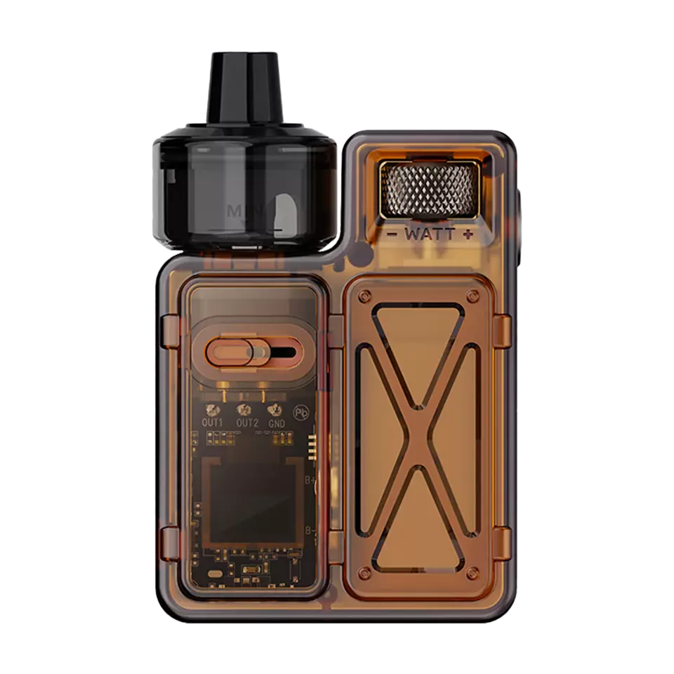 Brown Uwell Crown M Kit 35W 1000mAh 2ML Pod Mod with Twin Coils