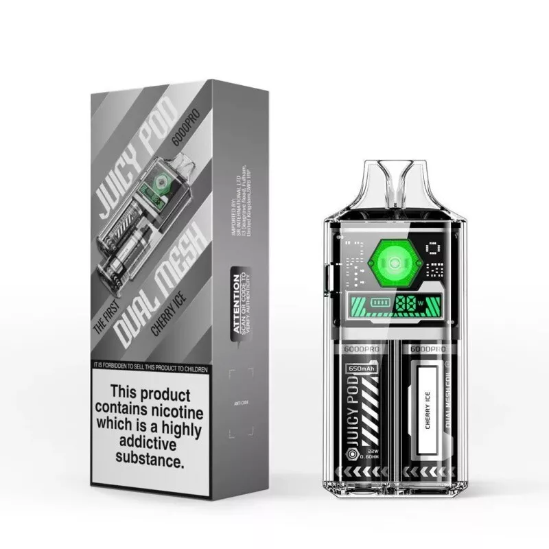 Cherry Ice Juicy Pod 6000 Pro Vape Kit - 6000 Puffs, 20mg Nic