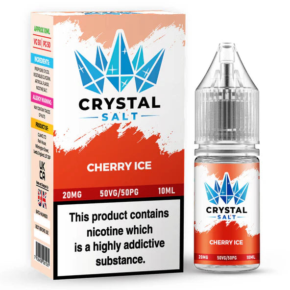 Cherry Ice Crystal Salt Nic Salt E Liquid - 10ml | 10/20mg | 50/50 VG/PG