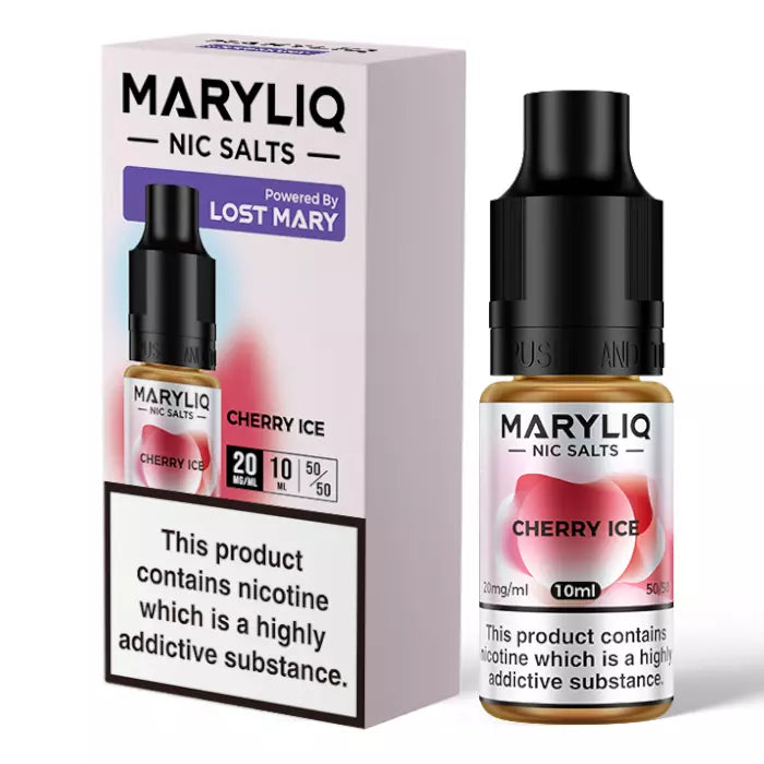 Cherry Ice MARY LIQ by Lost Mary E Liquid - Nic Salt Vape Juice 10ml/20mg/ml