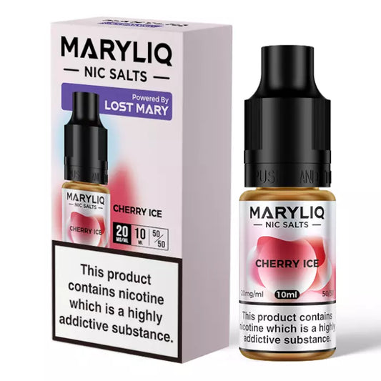 Cherry Ice MARYLIQ Nic Salt E-Liquid 20mg 50/50 VG/PG - 10ml TPD Compliant