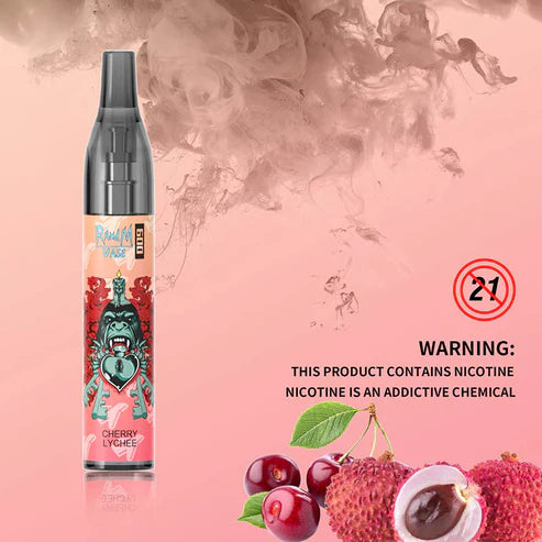 R&M VAPE 600 Puffs Cherry Lychee Disposable Vape