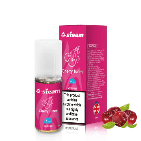 Cherry Tunes A-Steam 10ml Premium Vape Juice Variety Pack (10x)