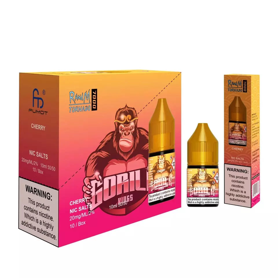 Cherry R&M Nic Salt E Liquid 10ml - 10mg/20mg