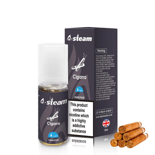 Cigarro A-Steam 10ml Premium Vape Juice Variety Pack (10x)