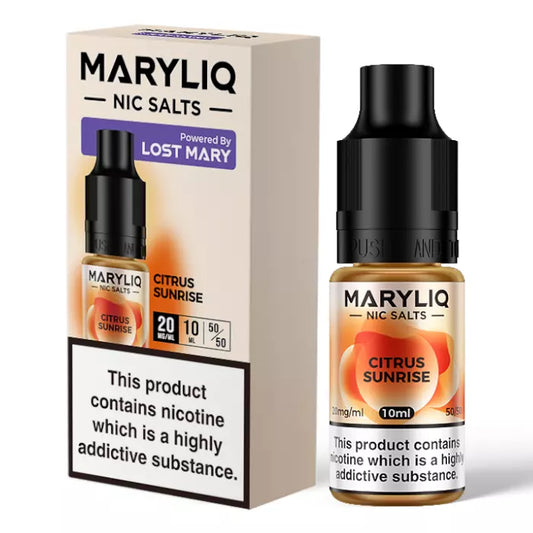 Citrus Sunrise MARYLIQ Nic Salt E-Liquid 20mg 50/50 VG/PG - 10ml TPD Compliant
