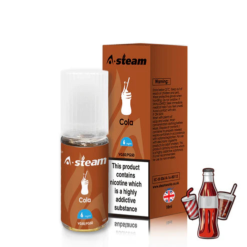 Cola A-Steam 10ml Premium Vape Juice Variety Pack (10x)