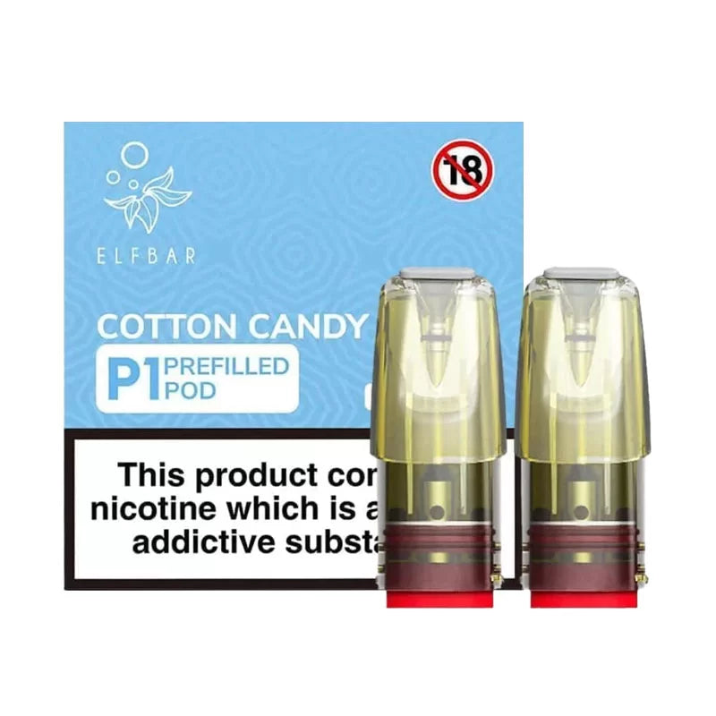 COTTON CANDY ELF BAR MATE P1 PREFILLED POD