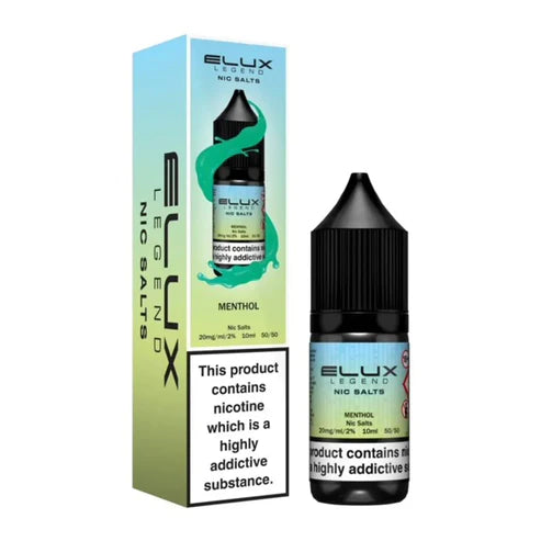 Elux Legend Nic Salt E-Liquid 10mg 20mg Menthol - Pack Of 10x 10ml