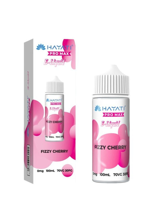 FIZZY CHERRY HAYATI PRO MAX E-LIQUID 100ML NO NICOTINE