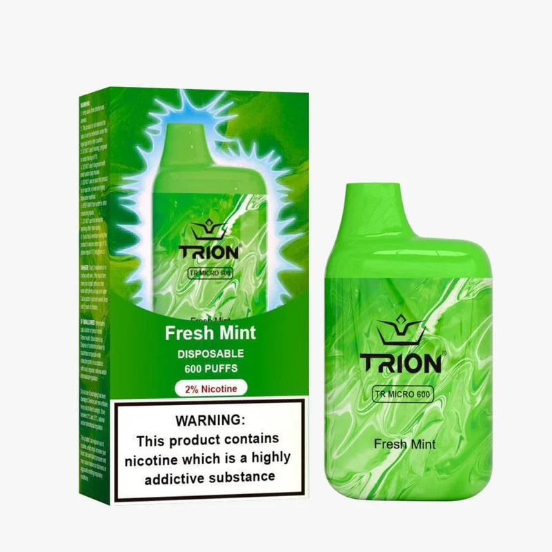 Trion Bar TR600 Disposable Vape Akin to Lost Mary Crystal Elux, 600 Puffs- All Flavour