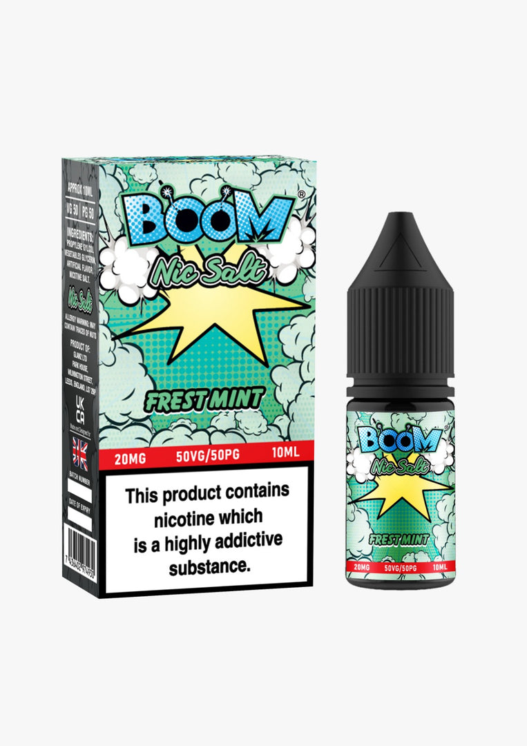 Boom Nic Salt 10ml E Liquid 10mg | 20mg Vape E-Liquid 50/50 VG/PG