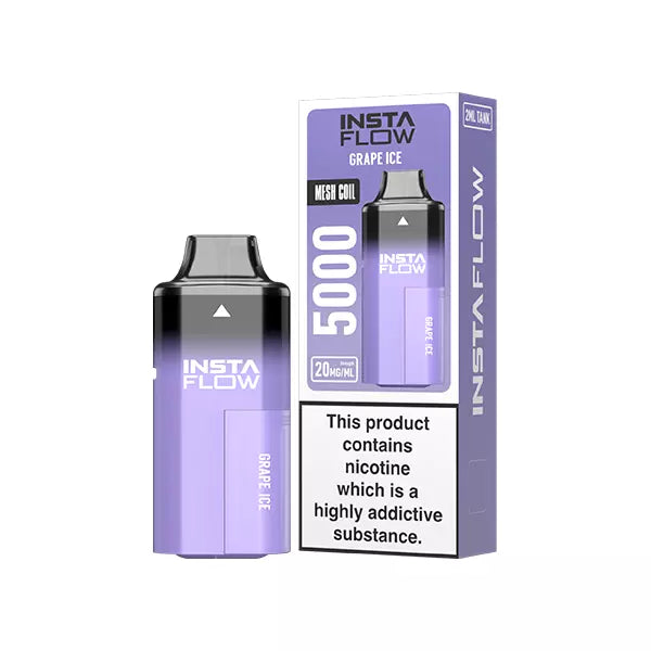 Grape Ice INSTAFLOW 5000 PUFFS Disposable Vape Kit 20mg Nicotine