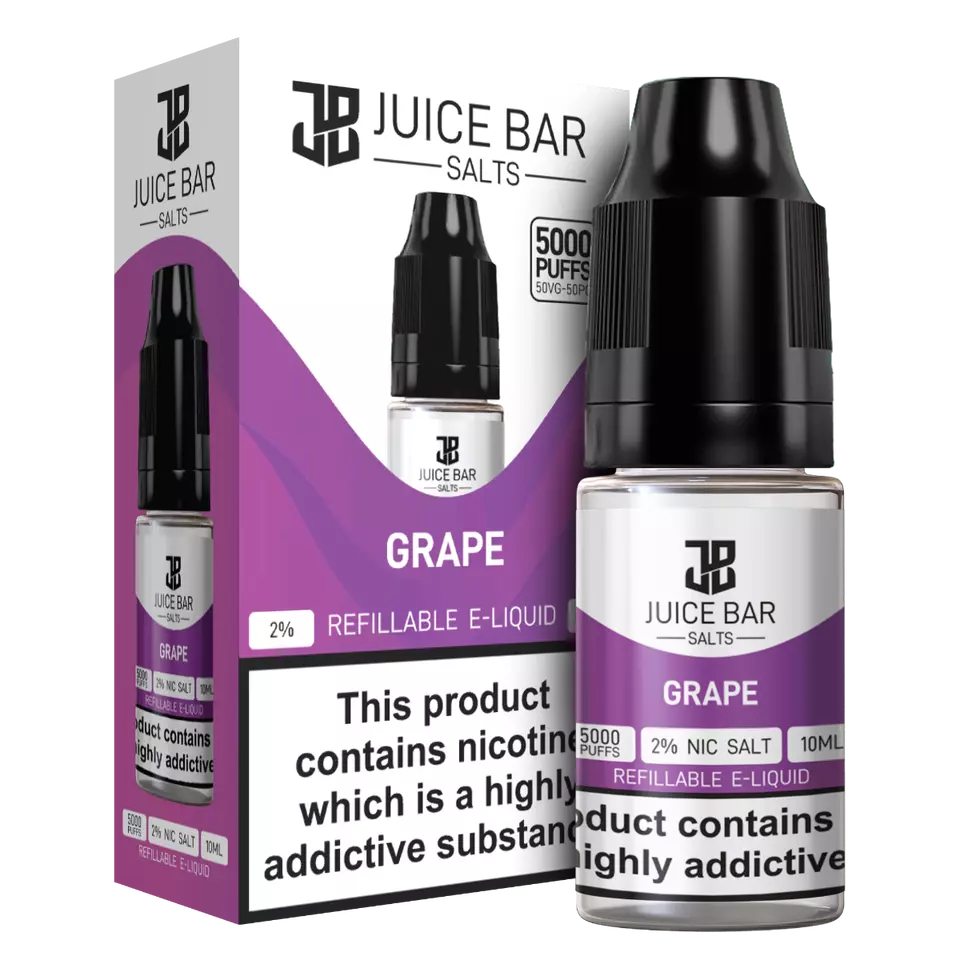 Grape Juice Bar 5000 Nic Salt E-Liquid 10ml, 10mg/20mg