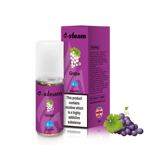 Grape A-Steam 10ml Premium Vape Juice Variety Pack (10x)