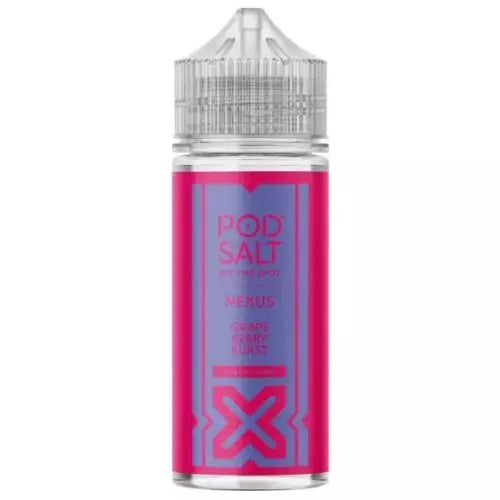 Grapeberry Burst 100ml Pod Salt Nexus 0mg E Liquid - 70VG/30PG Cloud Chaser