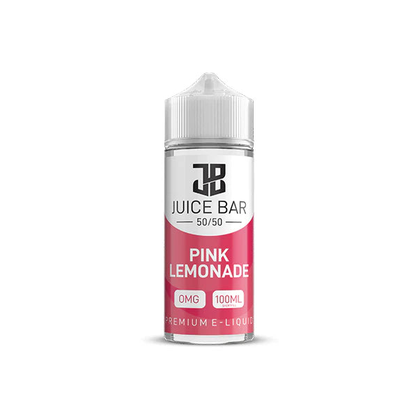 Juice Bar 50/50 E-Liquid 100ml Vape Juice - Zero mg (0mg), 50VG/50PG, All Flavours