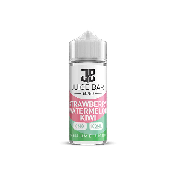 Juice Bar 50/50 E-Liquid 100ml Vape Juice - Zero mg (0mg), 50VG/50PG, All Flavours