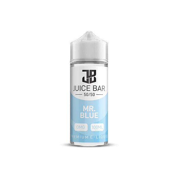 Juice Bar 50/50 E-Liquid 100ml Vape Juice - Zero mg (0mg), 50VG/50PG, All Flavours