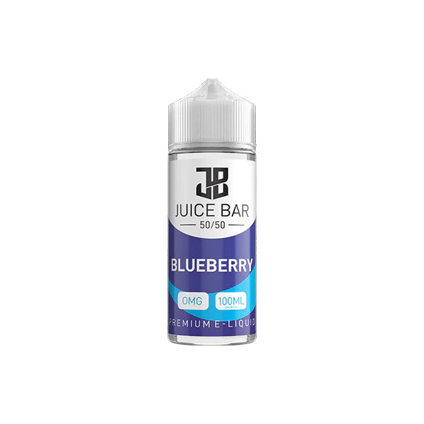 Juice Bar 50/50 E-Liquid 100ml Vape Juice - Zero mg (0mg), 50VG/50PG, All Flavours