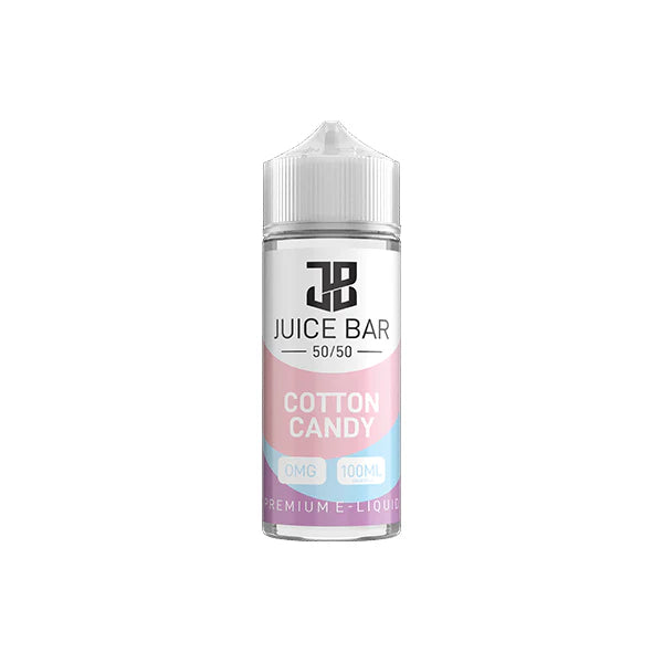 Juice Bar 50/50 E-Liquid 100ml Vape Juice - Zero mg (0mg), 50VG/50PG, All Flavours