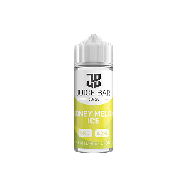 Juice Bar 50/50 E-Liquid 100ml Vape Juice - Zero mg (0mg), 50VG/50PG, All Flavours