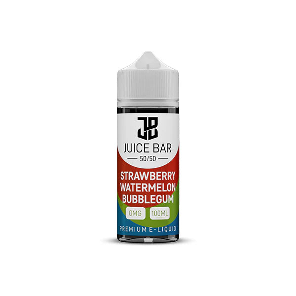 Juice Bar 50/50 E-Liquid 100ml Vape Juice - Zero mg (0mg), 50VG/50PG, All Flavours