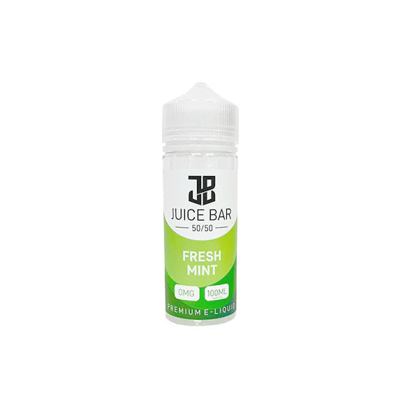 Juice Bar 50/50 E-Liquid 100ml Vape Juice - Zero mg (0mg), 50VG/50PG, All Flavours