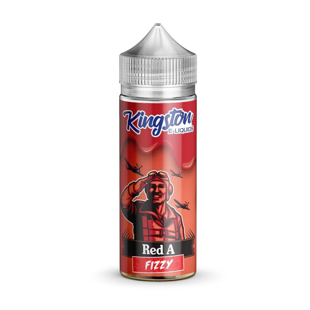 Red A Fizzy Kingston 100ml Nicotine Free 0mg E Liquid VAPE Juice