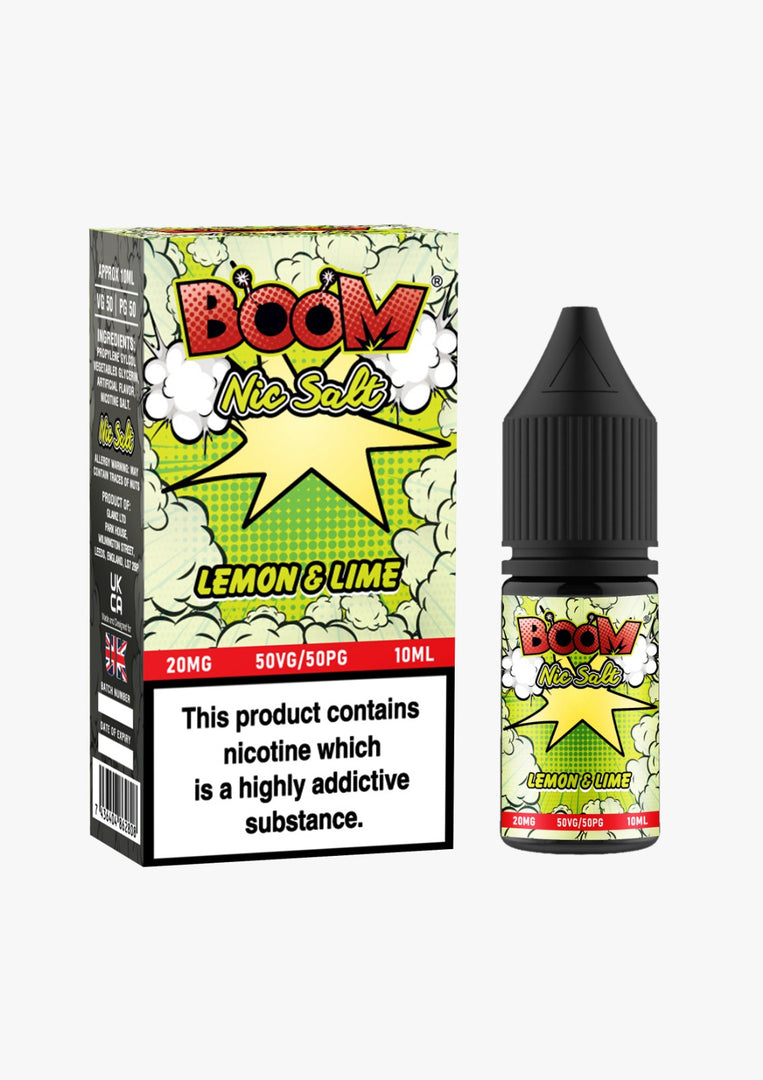 Boom Nic Salt 10ml E Liquid 10mg | 20mg Vape E-Liquid 50/50 VG/PG