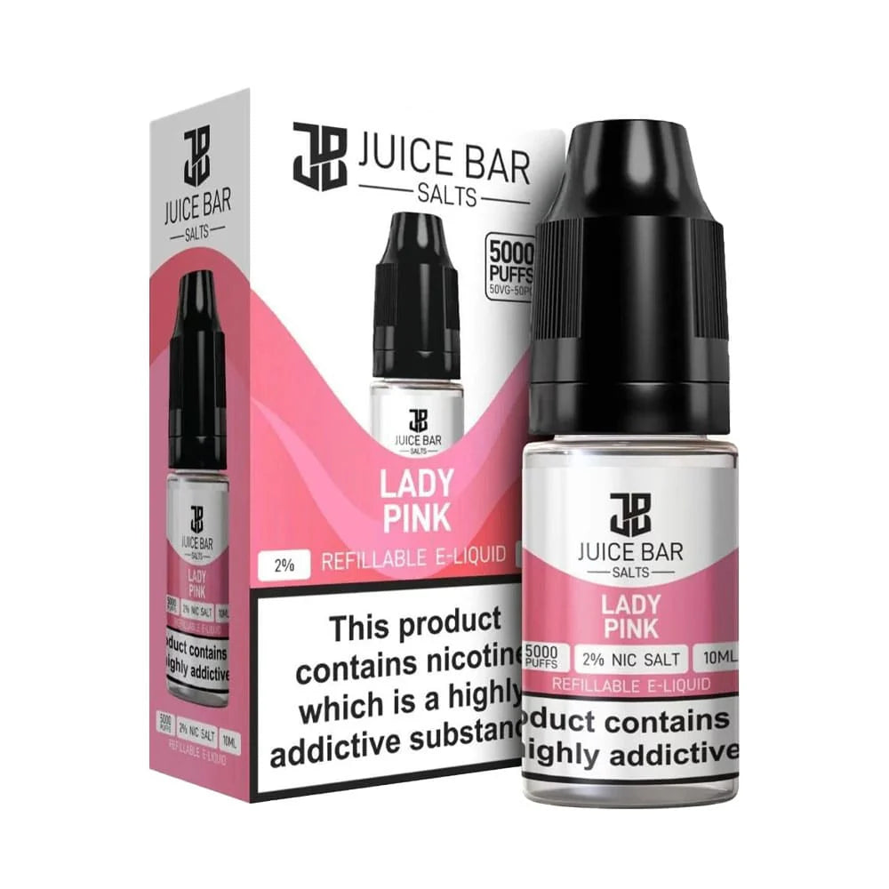 Lady Pink Juice Bar 5000 Nic Salt E-Liquid 10ml, 10mg/20mg