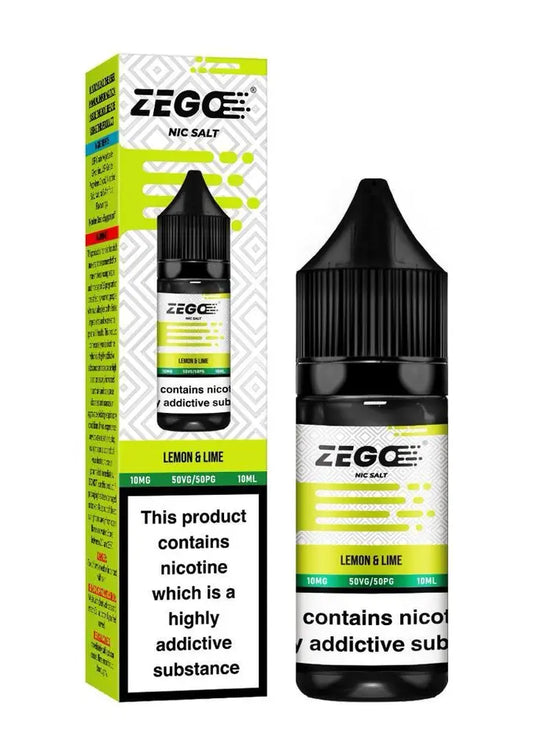 Lemon & Lime Zego Nic Salt 10ml E-Liquid 10mg/20mg