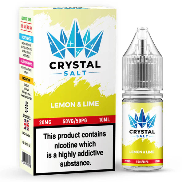 Crystal Salt Nic Salt E Liquid - 10ml | 10/20mg | 50/50 VG/PG- All Flavour